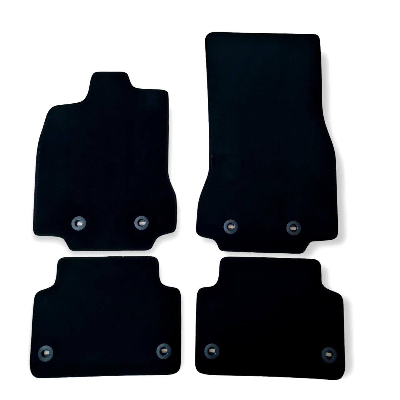 Car Floor Mats Velour For Jaguar XF Waterproof Black Carpet Rugs Auto Liners New