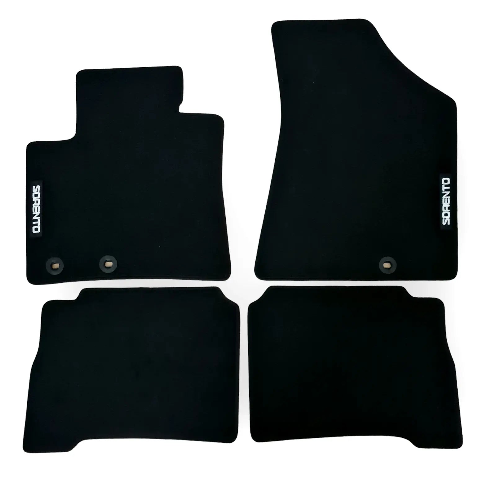 Car Floor Mats Velour For Kia Sorento Waterproof Black Carpet Rugs Auto Liners