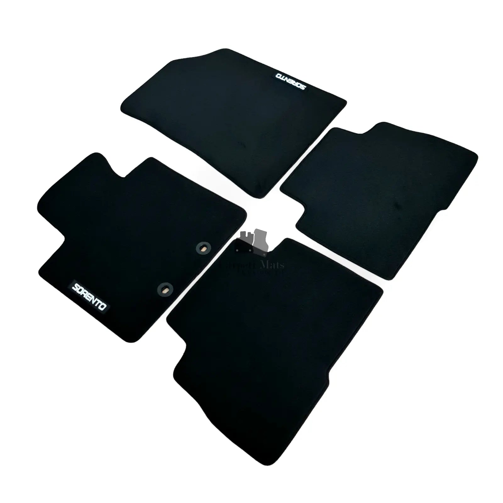 Car Floor Mats Velour For Kia Sorento Waterproof Black Carpet Rugs Auto Liners