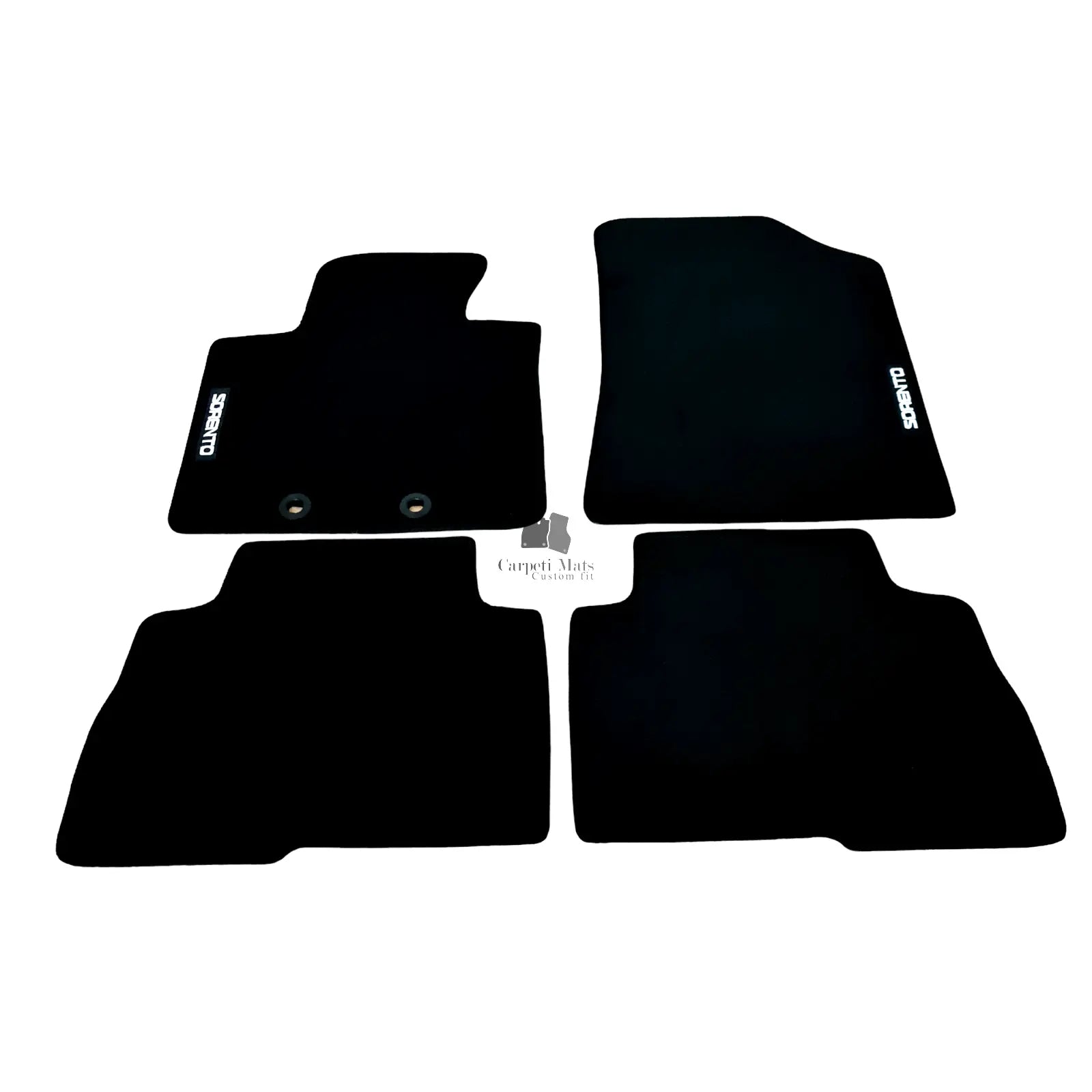 Car Floor Mats Velour For Kia Sorento Waterproof Black Carpet Rugs Auto Liners