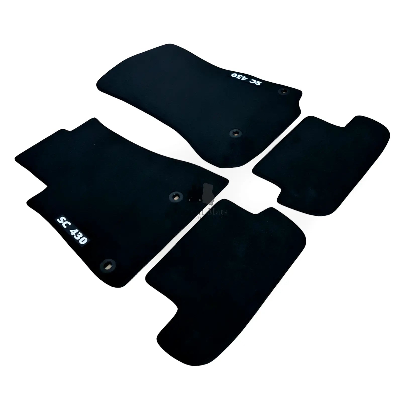Car Floor Mats Velour For Lexus SC 430 Waterproof Black Carpet Rugs Auto Liners