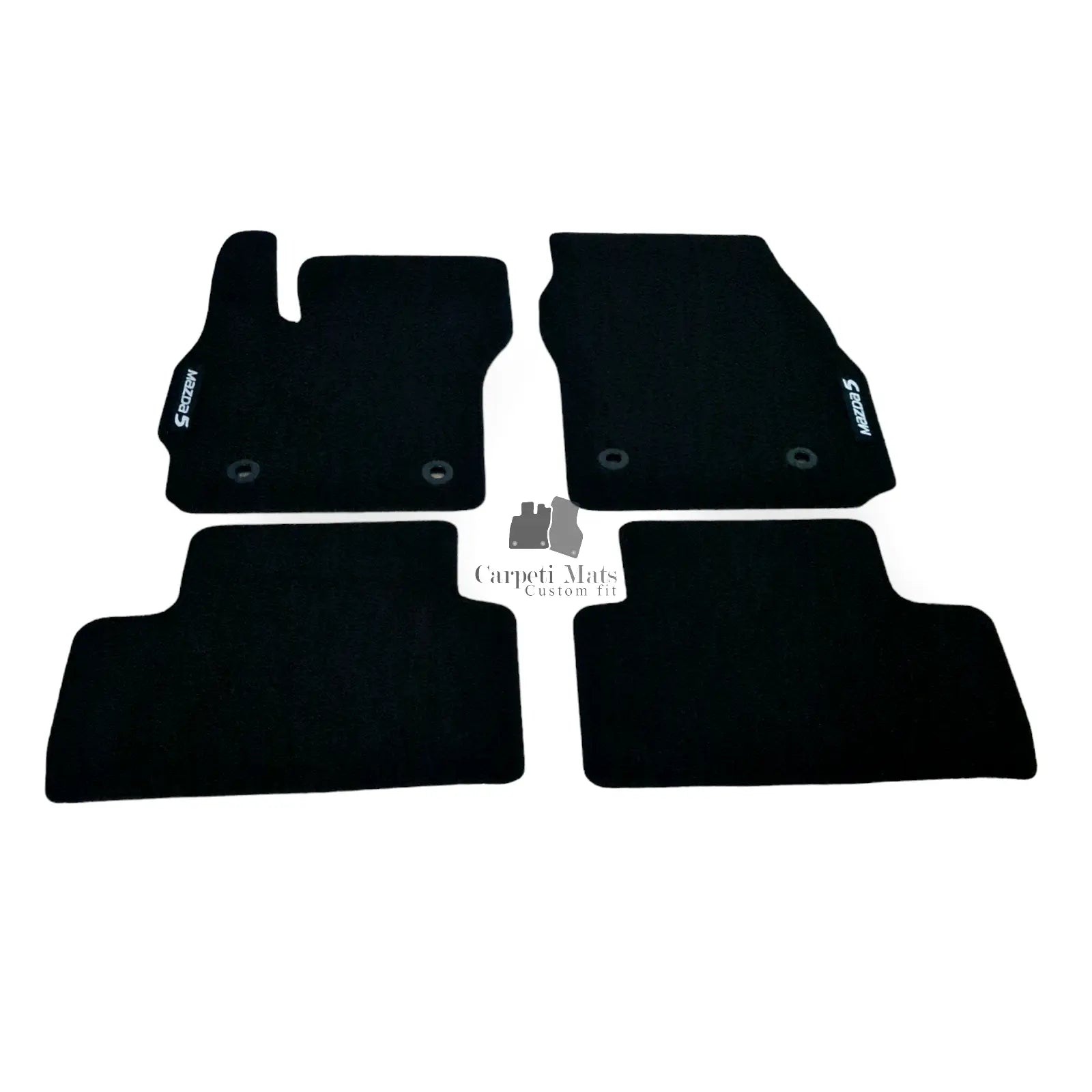 Car Floor Mats Velour For Mazda 5 Waterproof Black Carpet Rugs Auto Liners New