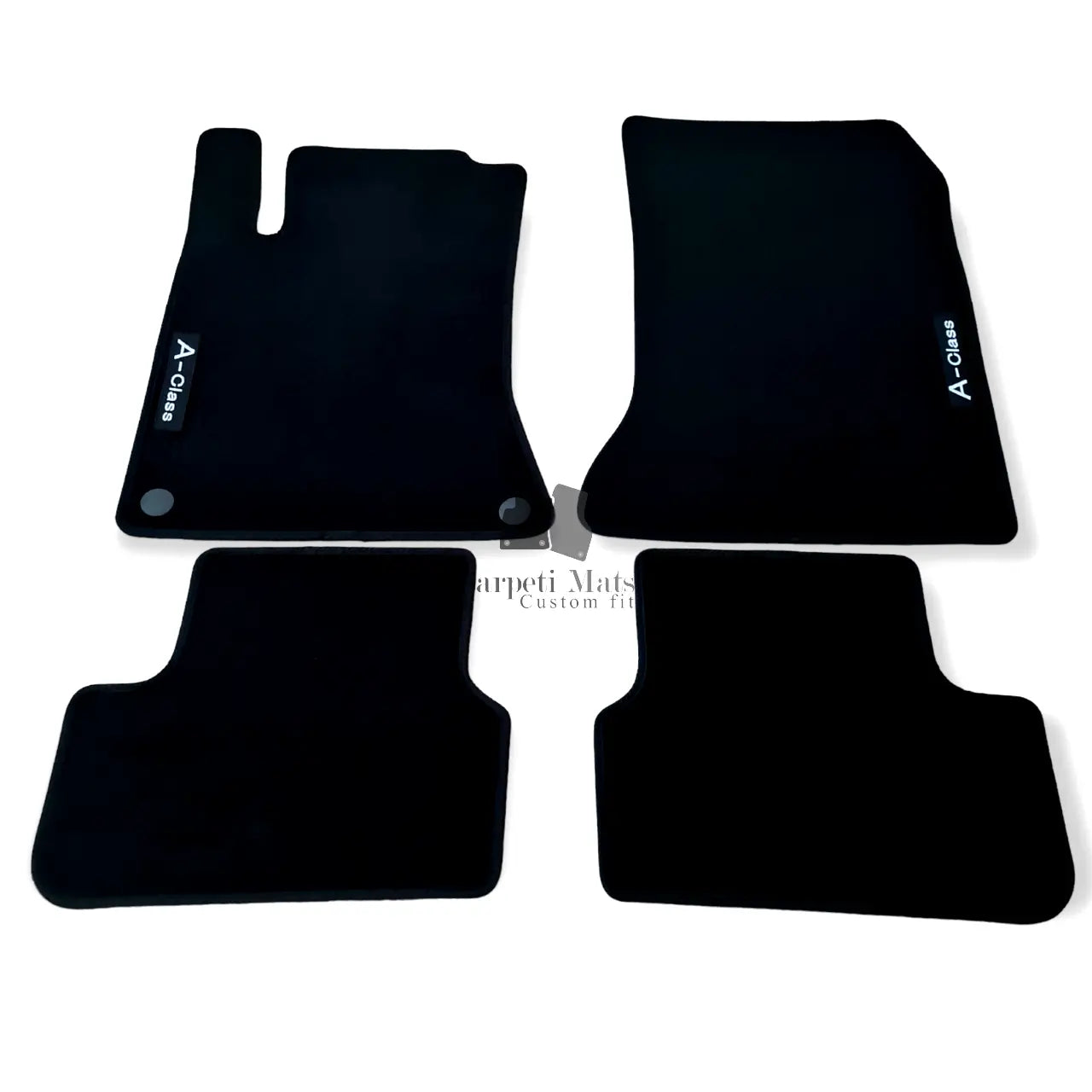 Car Floor Mats Velour For Mercedes A Class Auto Liners Waterproof Black Carpet