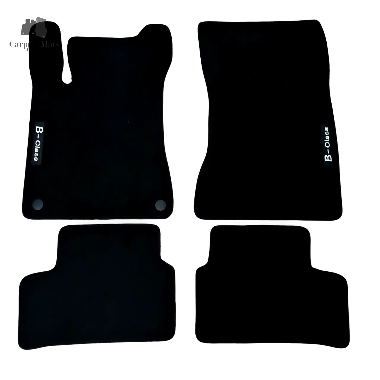 Car Floor Mats Velour For Mercedes B Class Auto Liners Waterproof Black Carpet