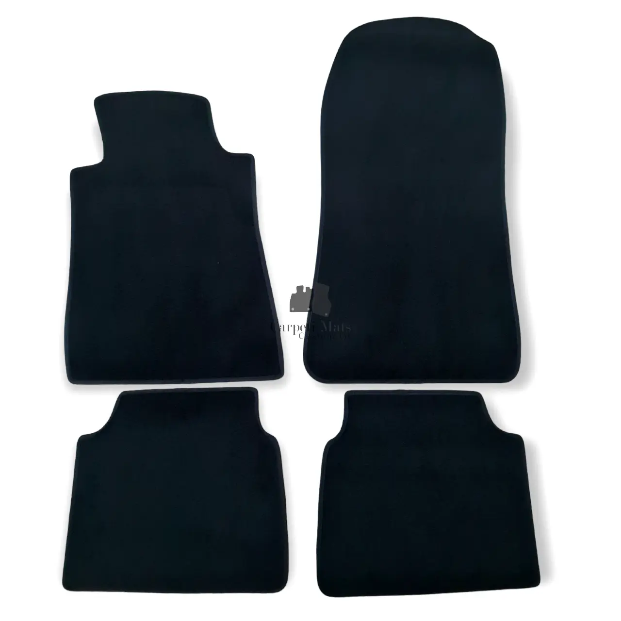Car Floor Mats Velour For Mercedes C Class 190 W201 Auto Liners Waterproof Black