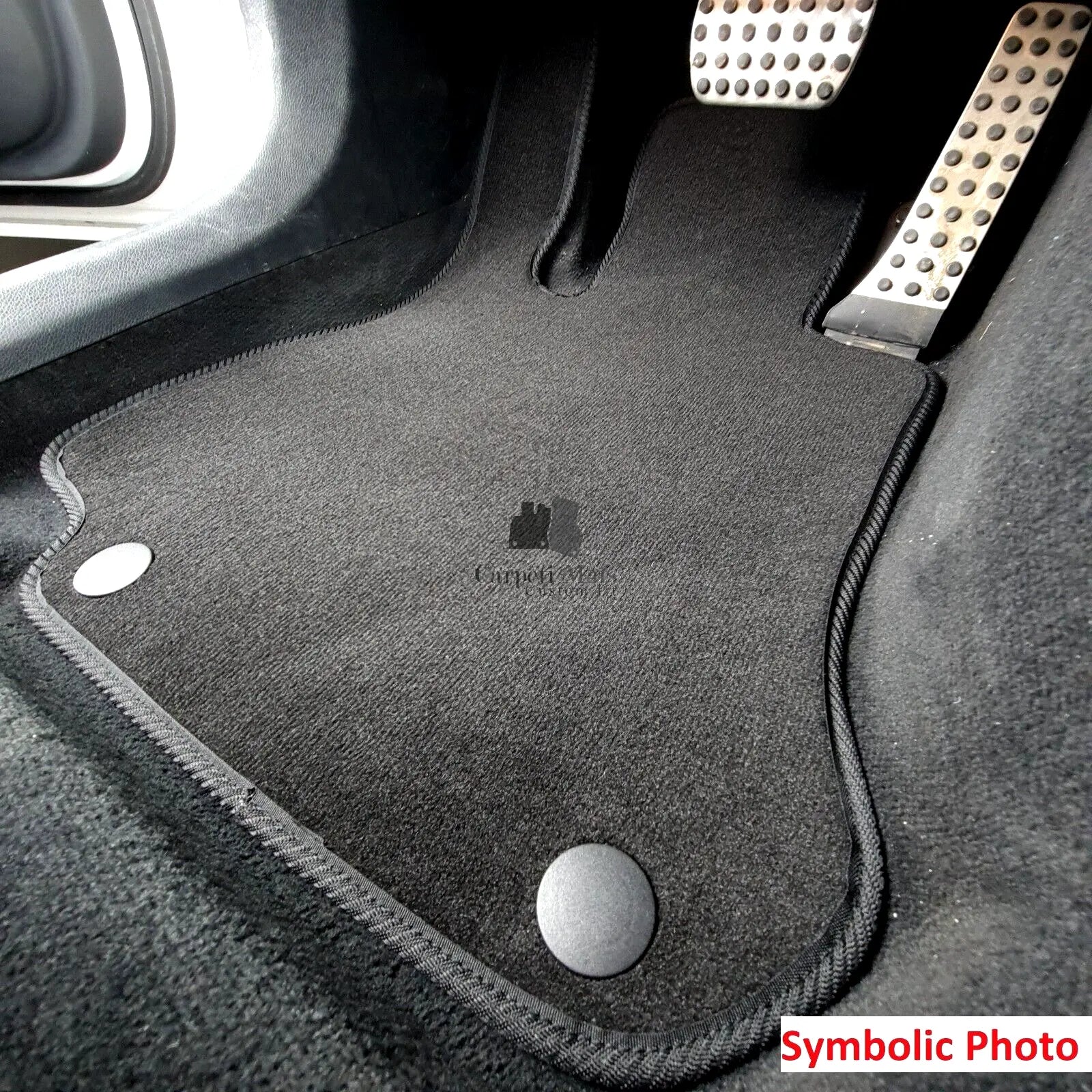Car Floor Mats Velour For Mercedes C-Class W202 Auto Liners Waterproof 2pc Front