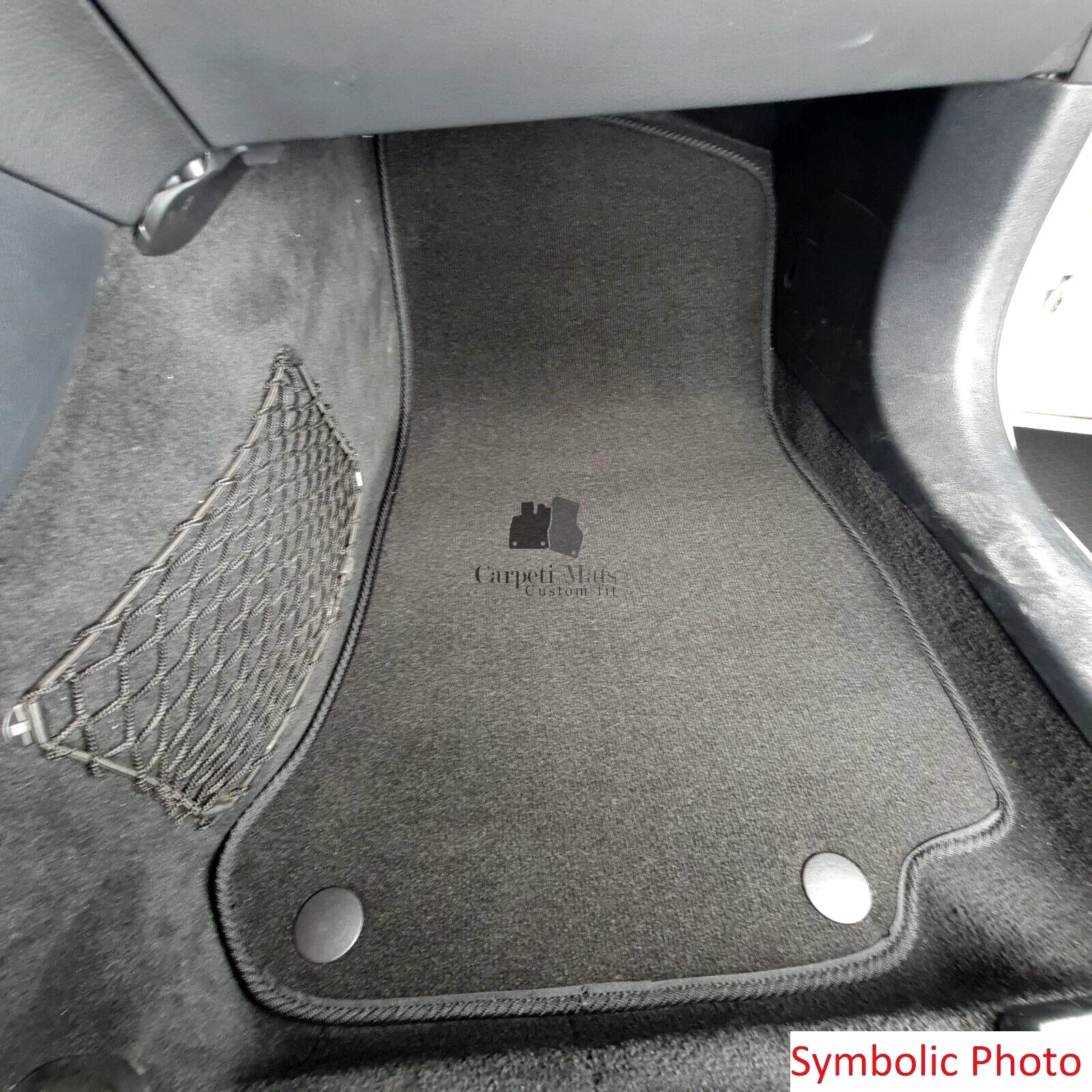 Car Floor Mats Velour For Mercedes C-Class W202 Auto Liners Waterproof 2pc Front