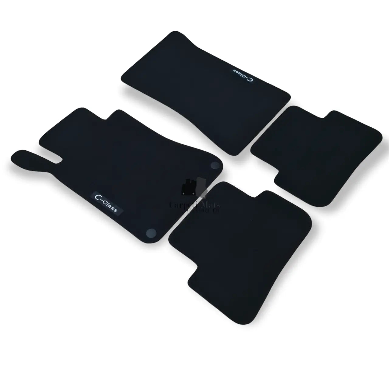 Car Floor Mats Velour For Mercedes C Class W203 Auto Liners Waterproof Black New