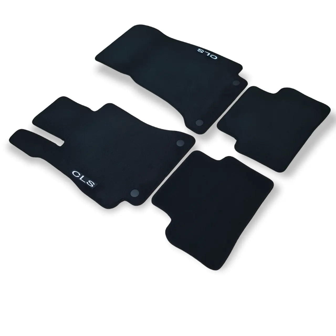 Car Floor Mats Velour For Mercedes CLS C257 Auto Liners Waterproof Black Carpet