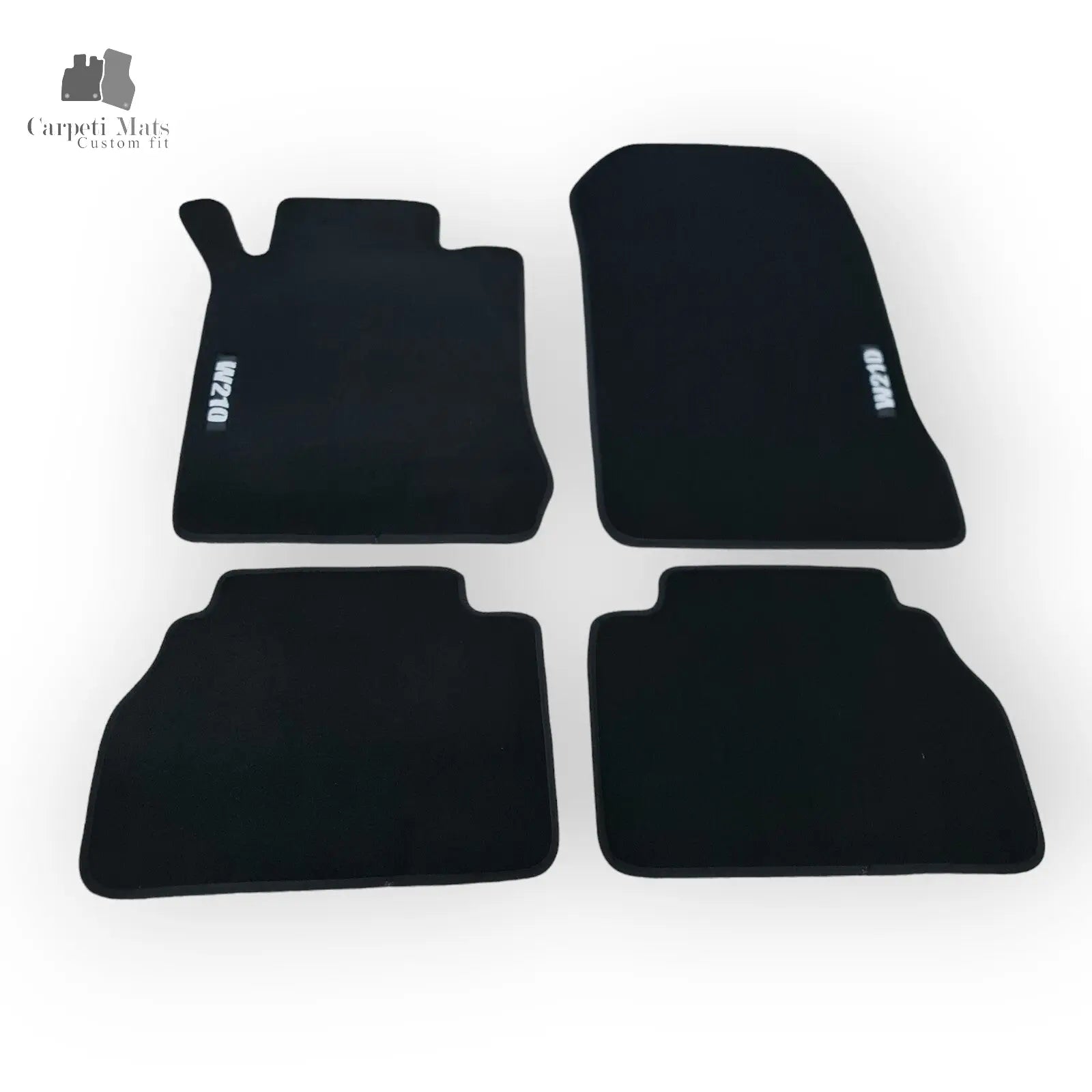 Car Floor Mats Velour For Mercedes E-Class W210 Waterproof Black Carpet Liners