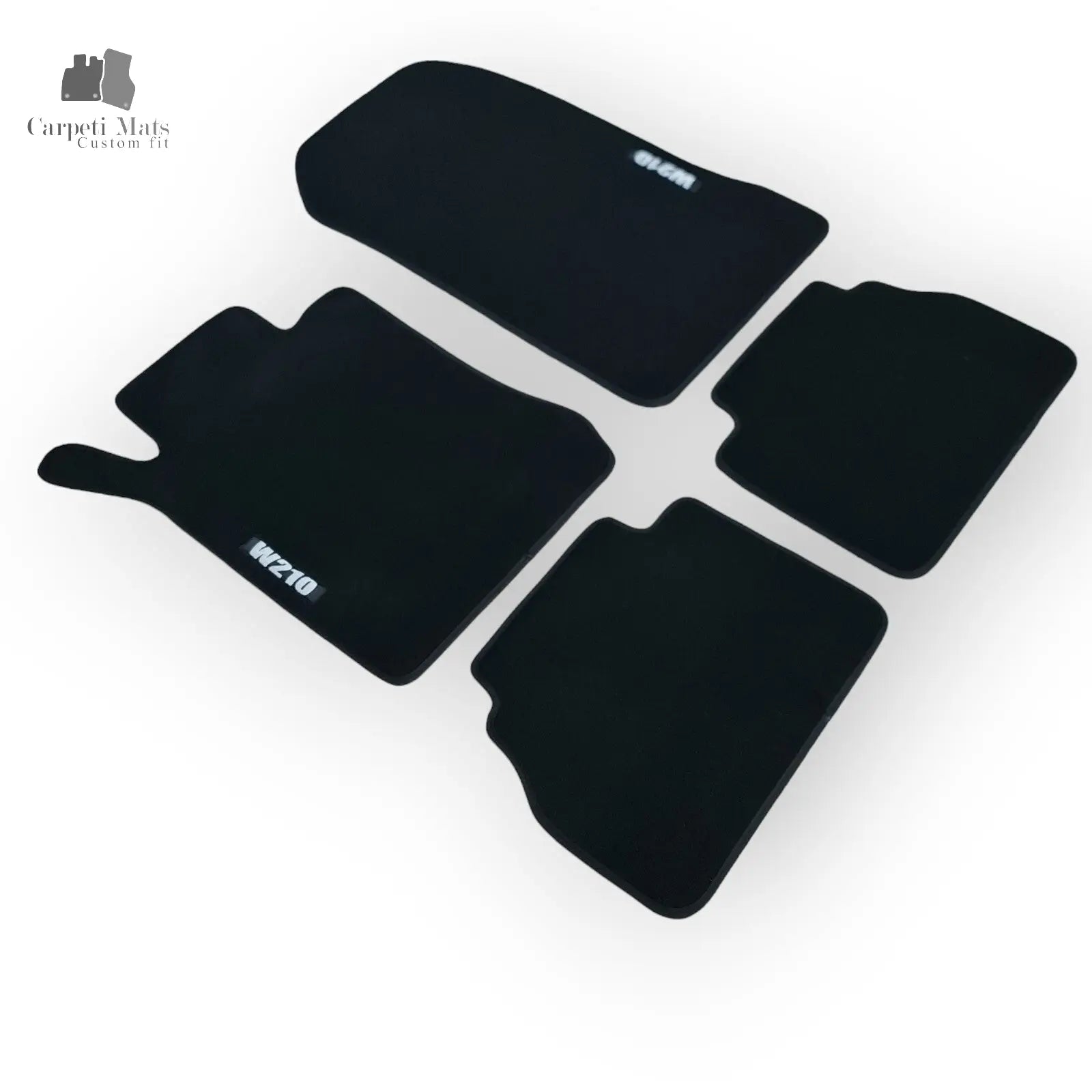 Car Floor Mats Velour For Mercedes E-Class W210 Waterproof Black Carpet Liners