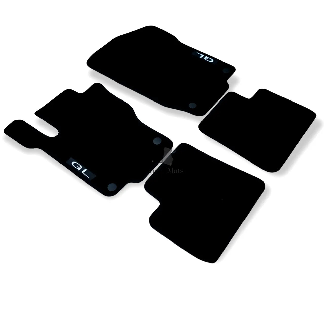 Car Floor Mats Velour For Mercedes GL X164 Auto Liners Waterproof Black Carpet