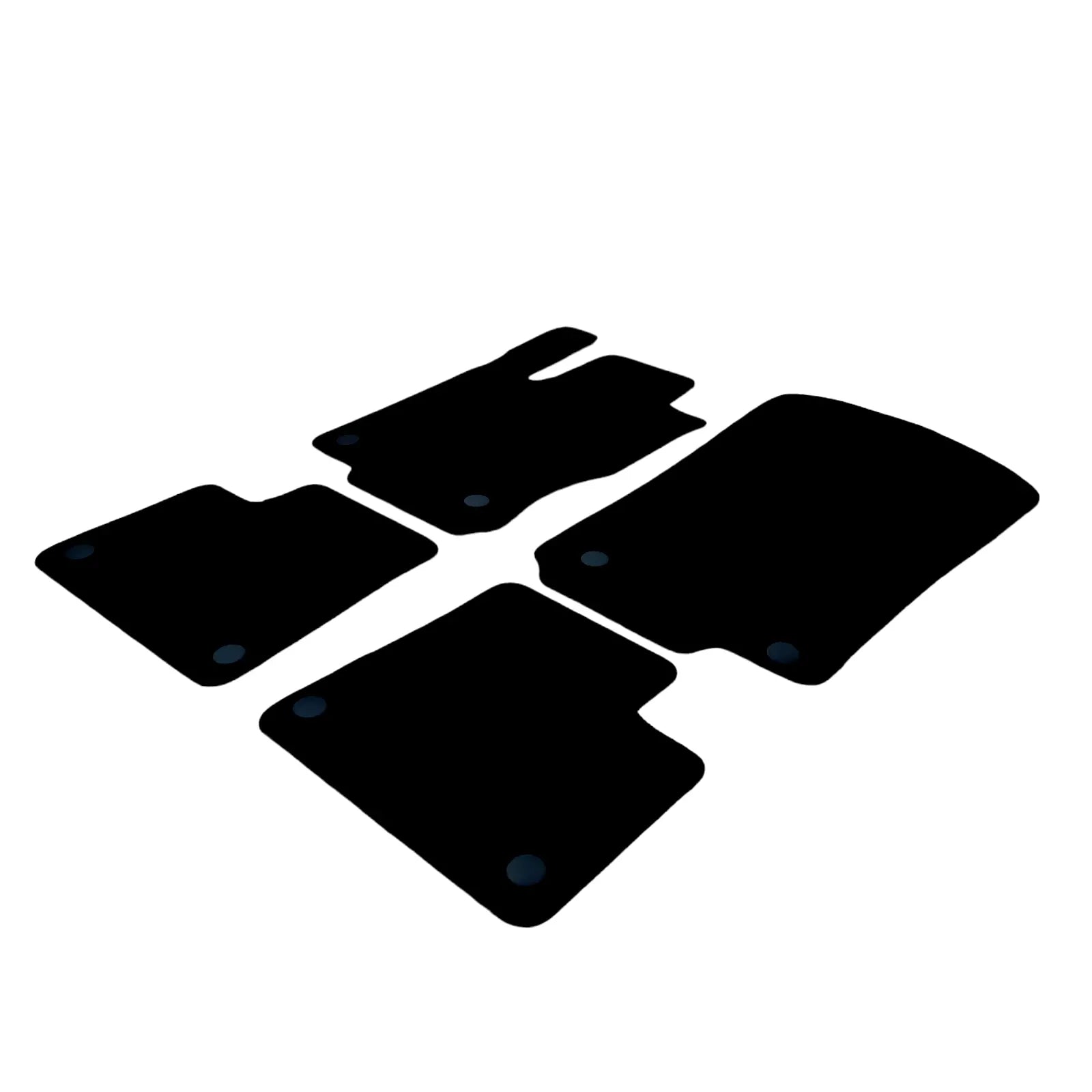 Car Floor Mats Velour For Mercedes GL X166 Auto Liners Waterproof Black Carpet