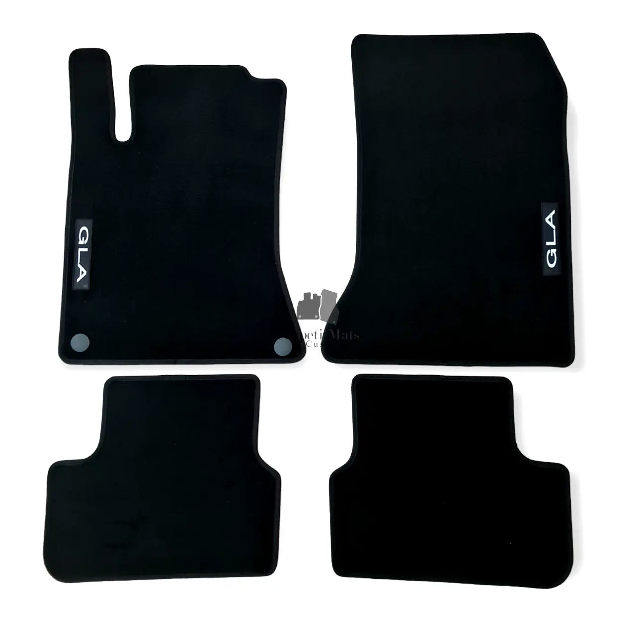 Car Floor Mats Velour For Mercedes GLA X156 Auto Liners Waterproof Black Carpet