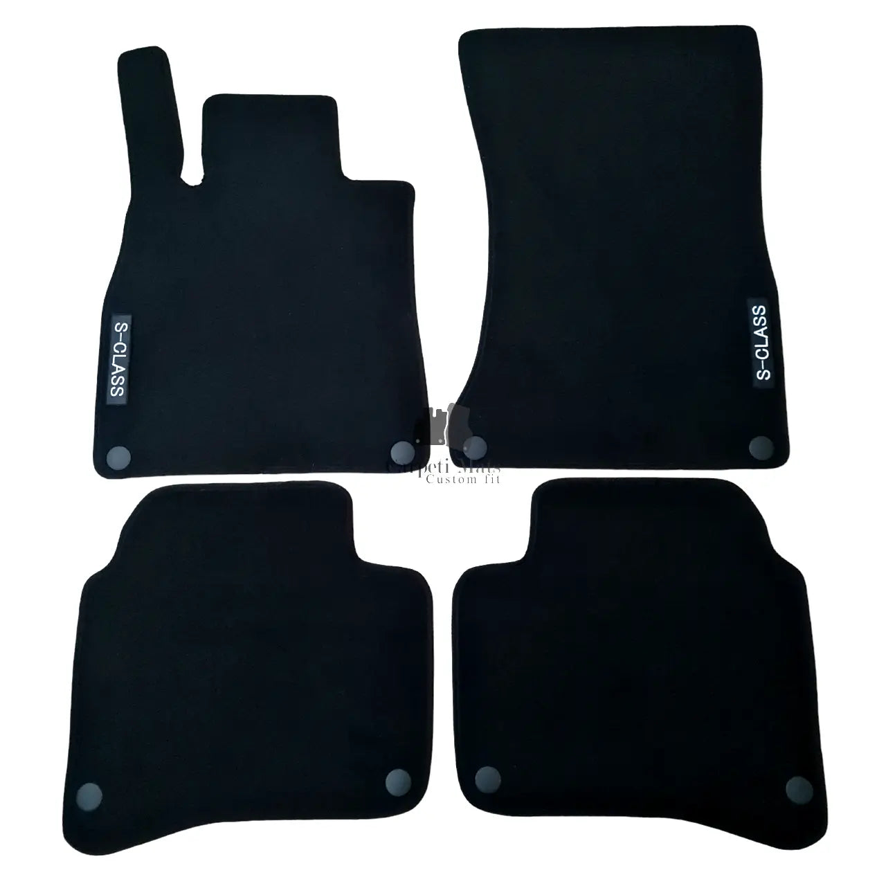 Car Floor Mats Velour For Mercedes S Class W222 Auto Liners Waterproof Black New