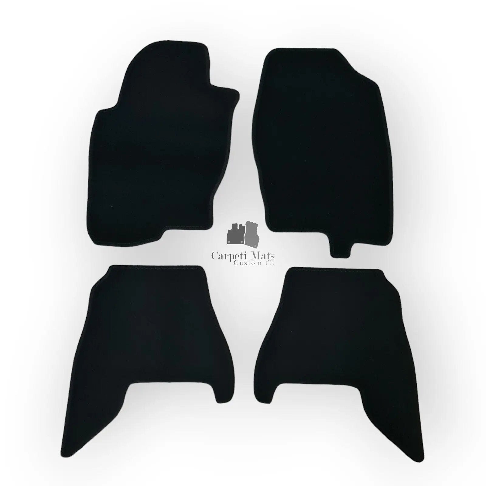 Car Floor Mats Velour For Nissan Navara Waterproof Black Carpet Auto Liners New