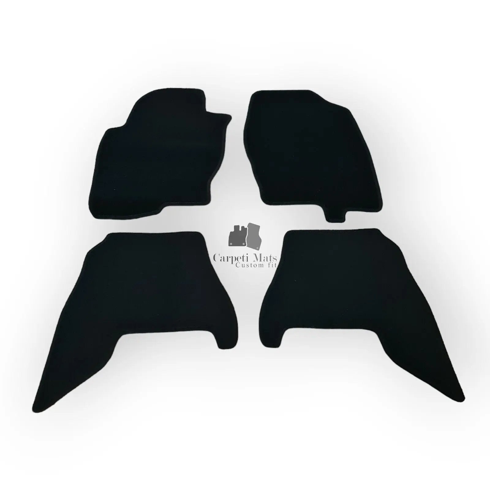 Car Floor Mats Velour For Nissan Navara Waterproof Black Carpet Auto Liners New