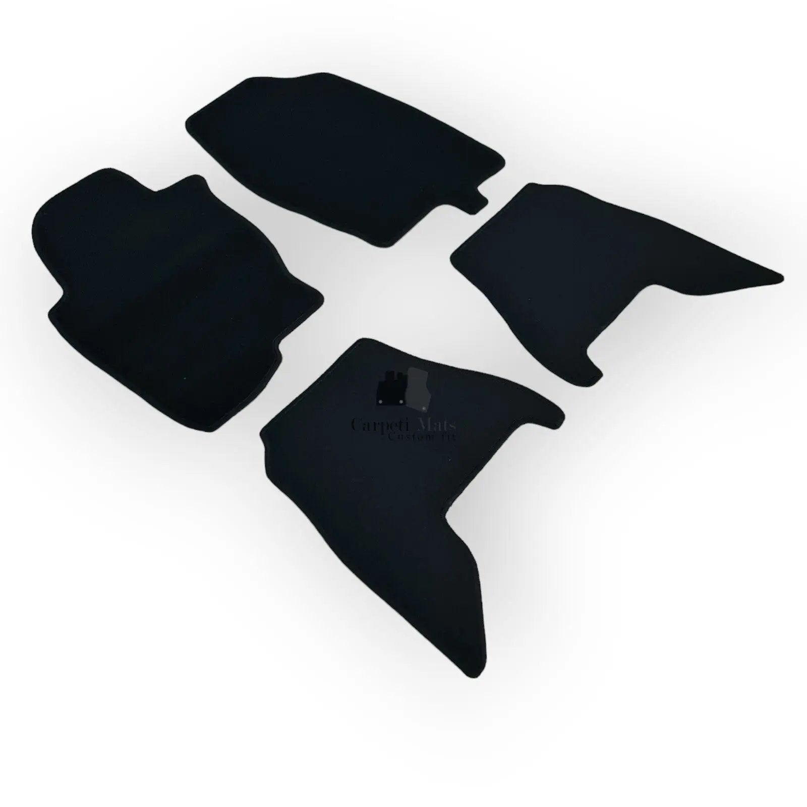 Car Floor Mats Velour For Nissan Navara Waterproof Black Carpet Auto Liners New