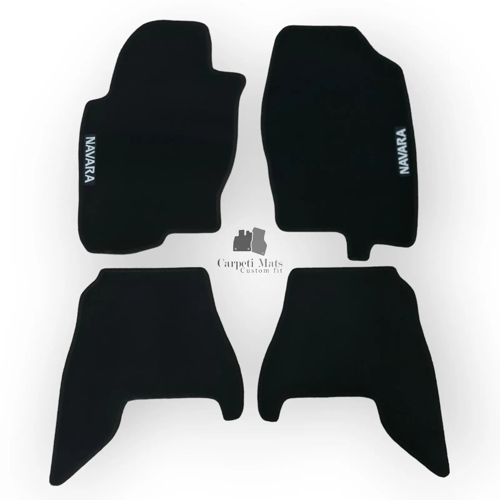 Car Floor Mats Velour For Nissan Navara Waterproof Black Carpet Auto Liners New