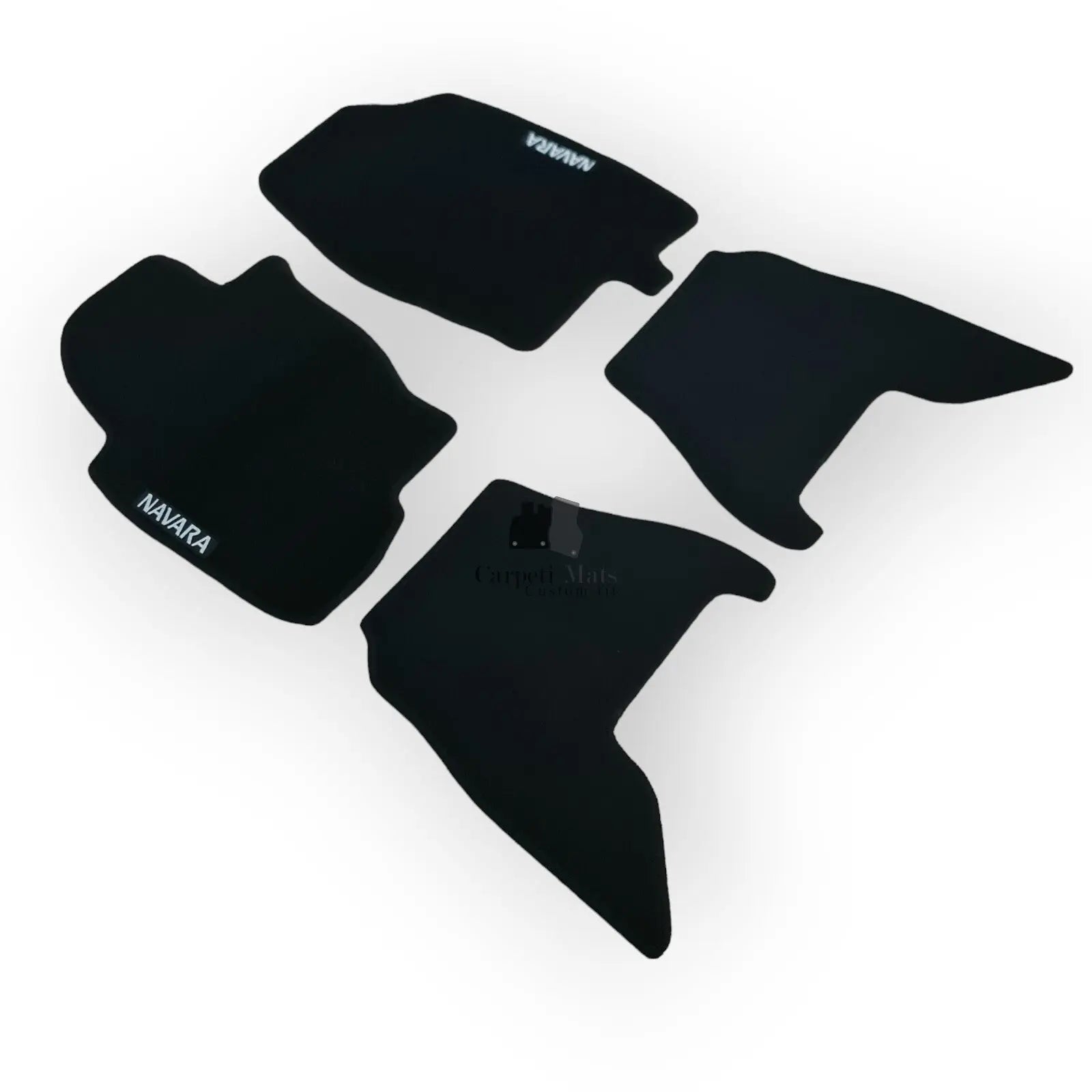 Car Floor Mats Velour For Nissan Navara Waterproof Black Carpet Auto Liners New