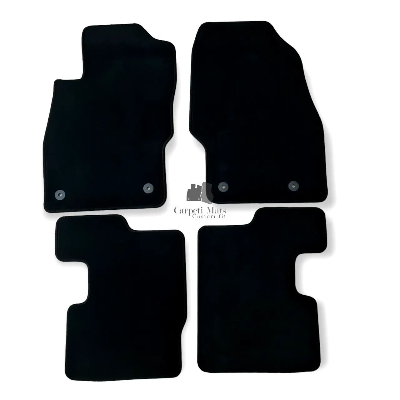 Car Floor Mats Velour For Opel Corsa D Auto Liners Waterproof Black Carpet Rugs