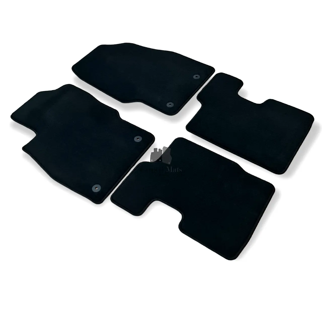 Car Floor Mats Velour For Opel Corsa D Auto Liners Waterproof Black Carpet Rugs