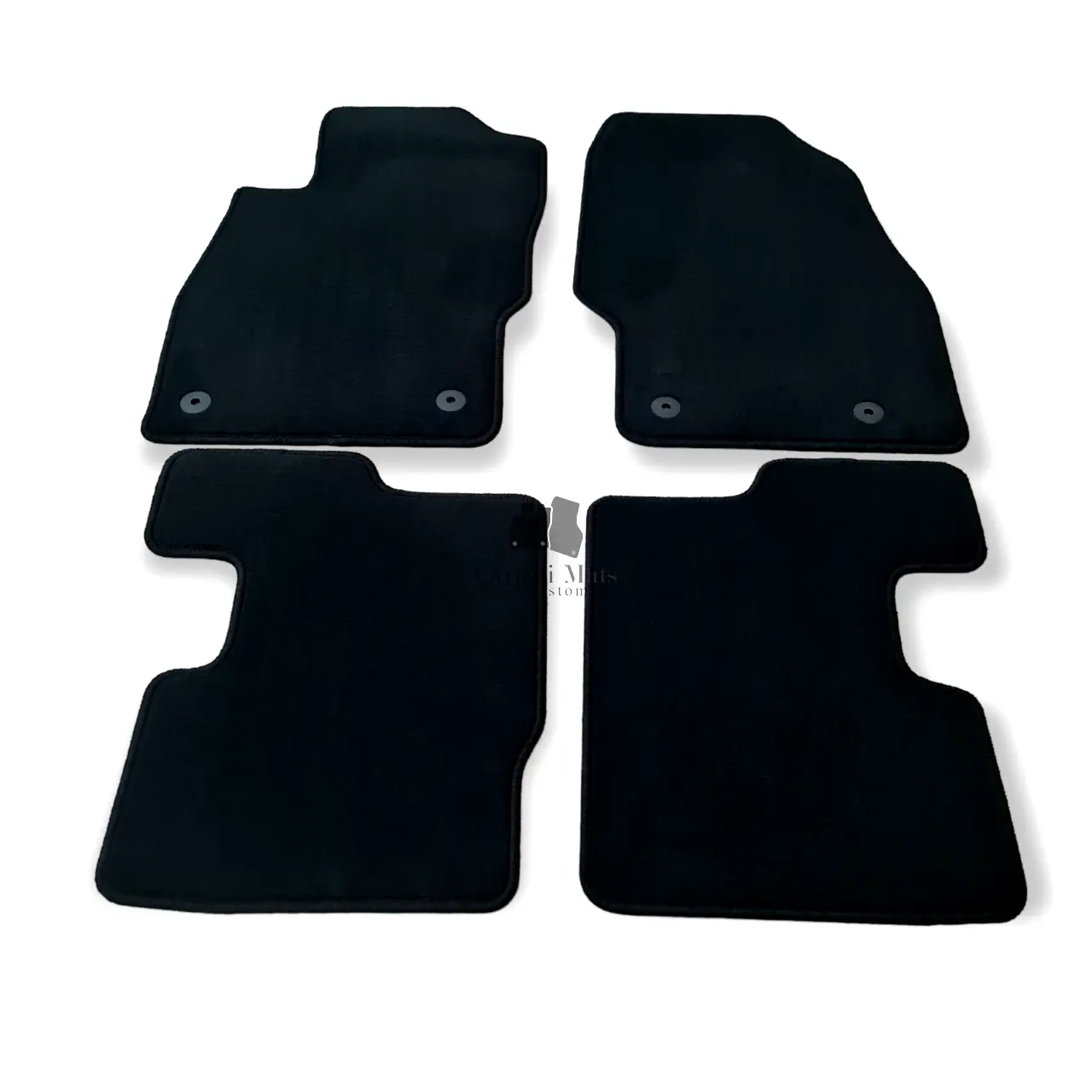 Car Floor Mats Velour For Opel Corsa D Auto Liners Waterproof Black Carpet Rugs