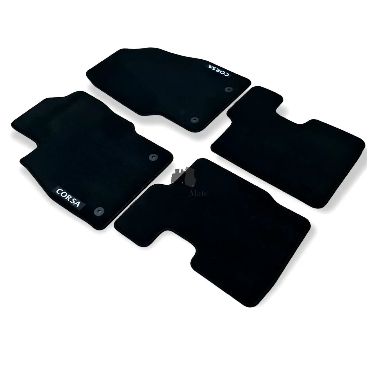 Car Floor Mats Velour For Opel Corsa D Auto Liners Waterproof Black Carpet Rugs