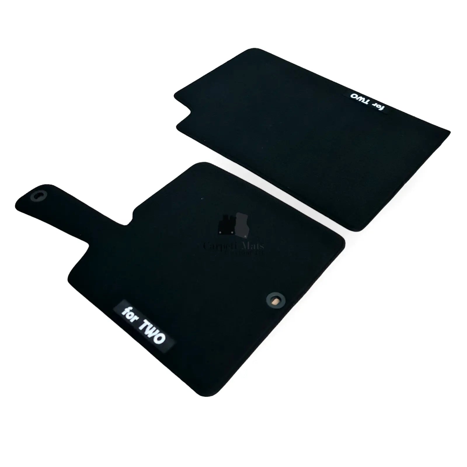 Car Floor Mats Velour For Smart For Two Waterproof Black Carpet Auto Liners New