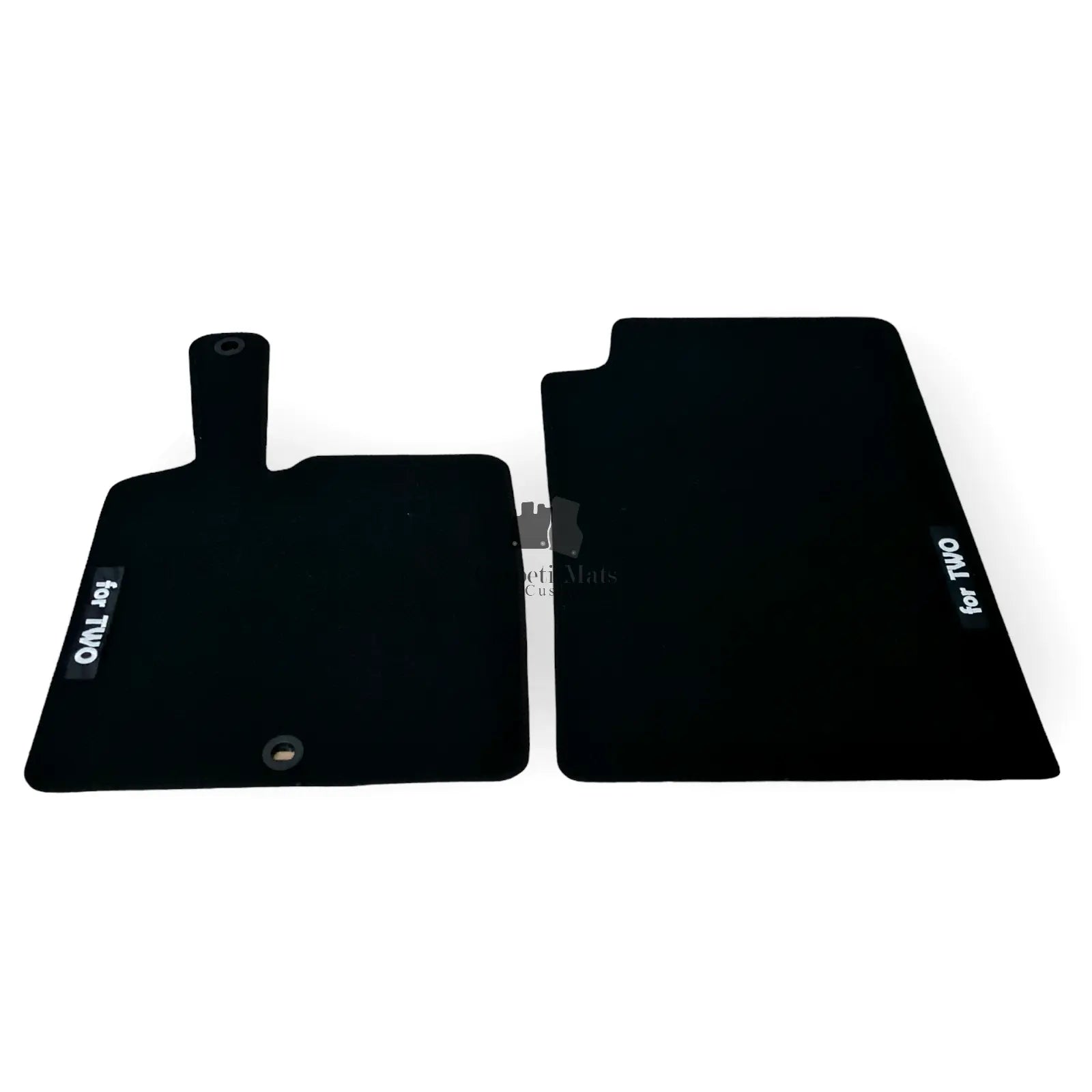 Car Floor Mats Velour For Smart For Two Waterproof Black Carpet Auto Liners New