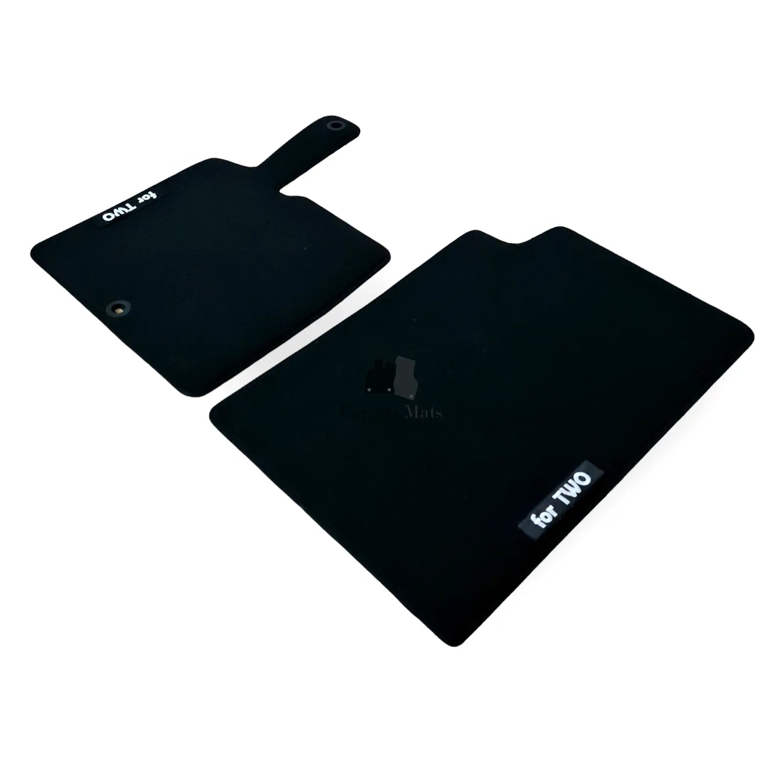 Car Floor Mats Velour For Smart For Two Waterproof Black Carpet Auto Liners New