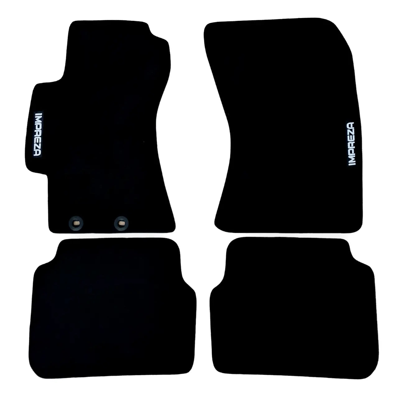 Car Floor Mats Velour For Subaru Impreza Waterproof Black Carpet Auto Liners New