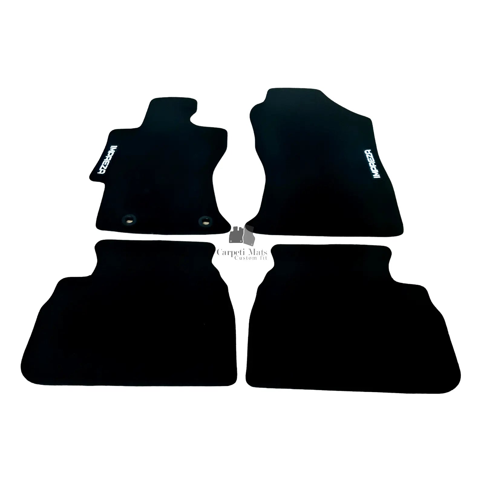 Car Floor Mats Velour For Subaru Impreza Waterproof Black Carpet Auto Liners New