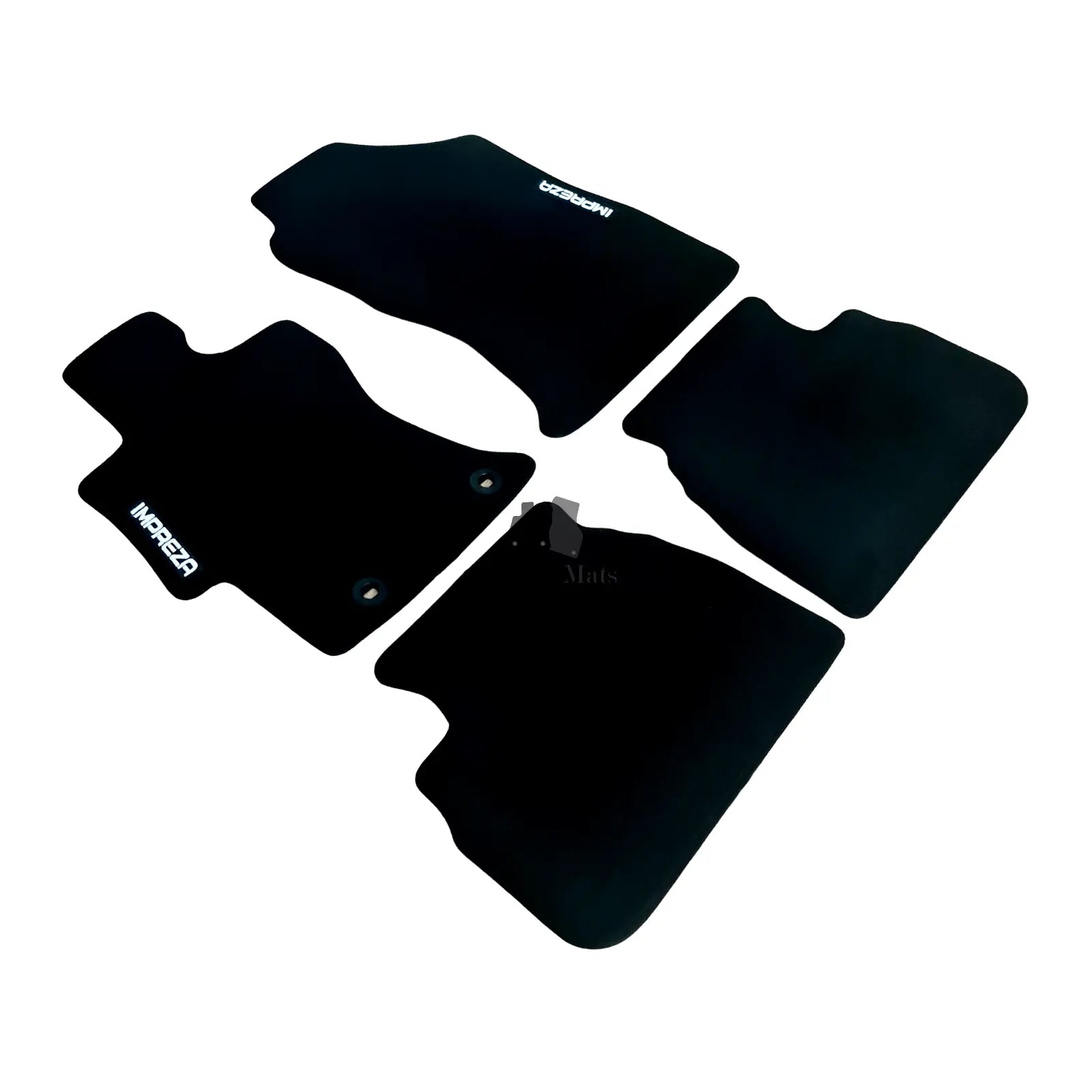 Car Floor Mats Velour For Subaru Impreza Waterproof Black Carpet Auto Liners New