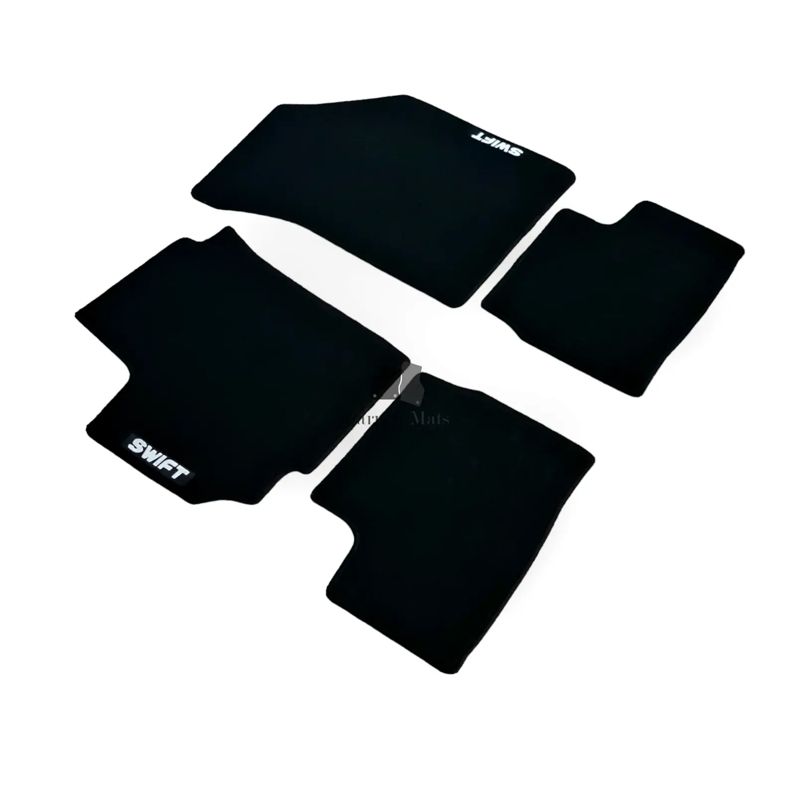 Car Floor Mats Velour For Suzuki Swift Waterproof Black Carpet Rugs Auto Liners