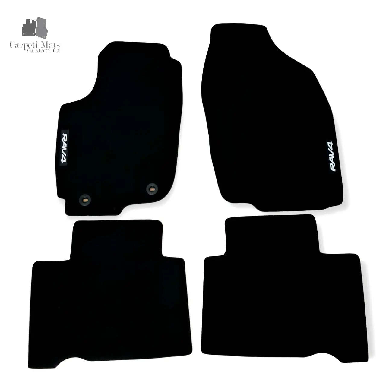 Car Floor Mats Velour For Toyota RAV 4 Waterproof Black Rugs Carpet Auto Liners
