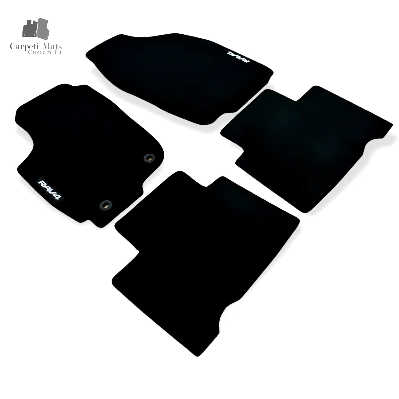 Car Floor Mats Velour For Toyota RAV 4 Waterproof Black Rugs Carpet Auto Liners