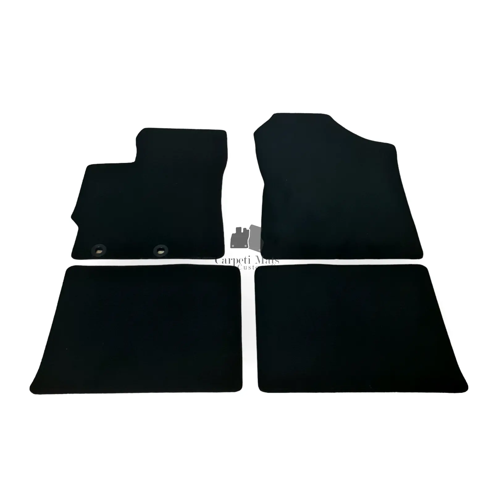 Car Floor Mats Velour For Toyota Yaris Waterproof Black Rugs Carpet Auto Liners
