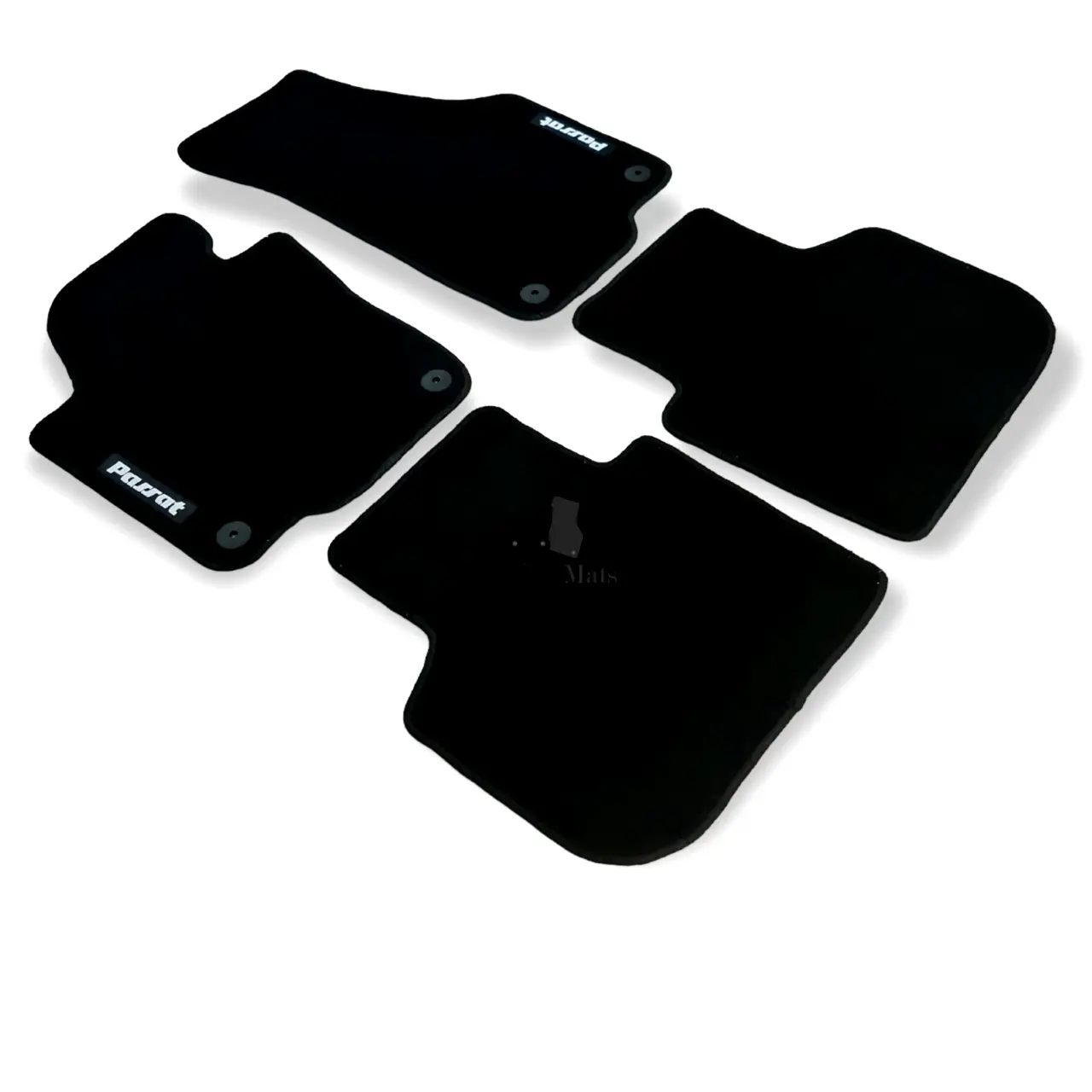 Car Floor Mats Velour For VW Passat SE Waterproof Black Carpet Auto Liners New