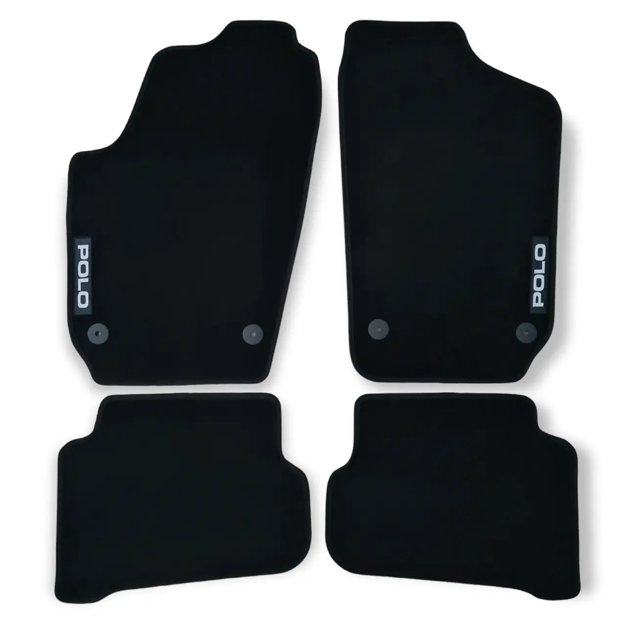 Car Floor Mats Velour For VW Polo Auto Liners Waterproof Black Carpet Rugs New