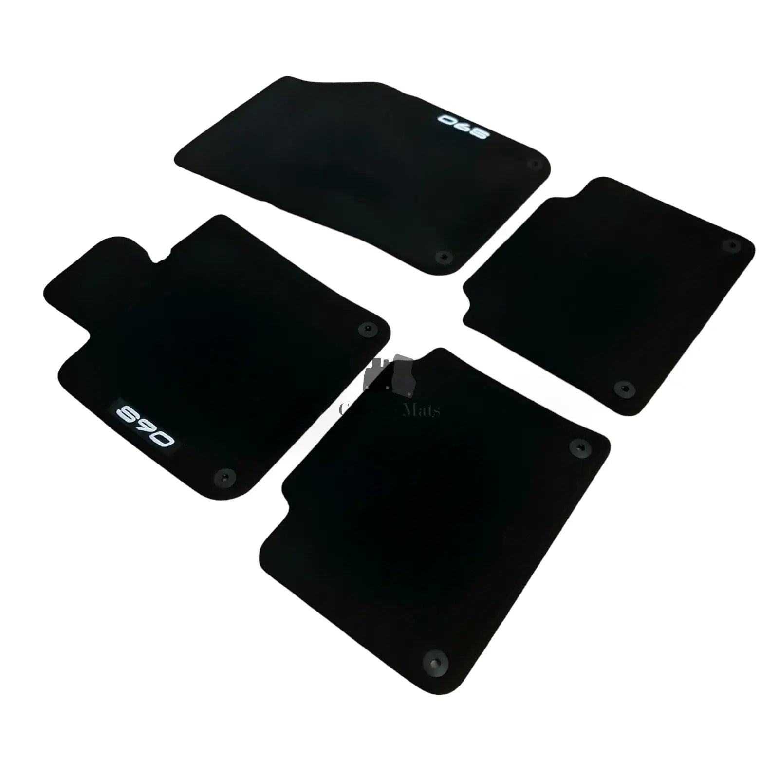 Car Floor Mats Velour For Volvo S90 Waterproof Black Carpet Rugs Auto Liners New