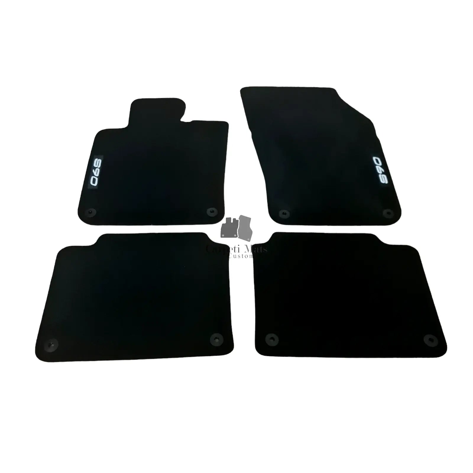 Car Floor Mats Velour For Volvo S90 Waterproof Black Carpet Rugs Auto Liners New
