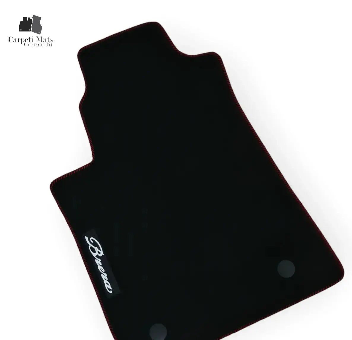 Carpet Car Floor Mats Velour for Alfa Romeo Brerra 2005-2010 automatic logo