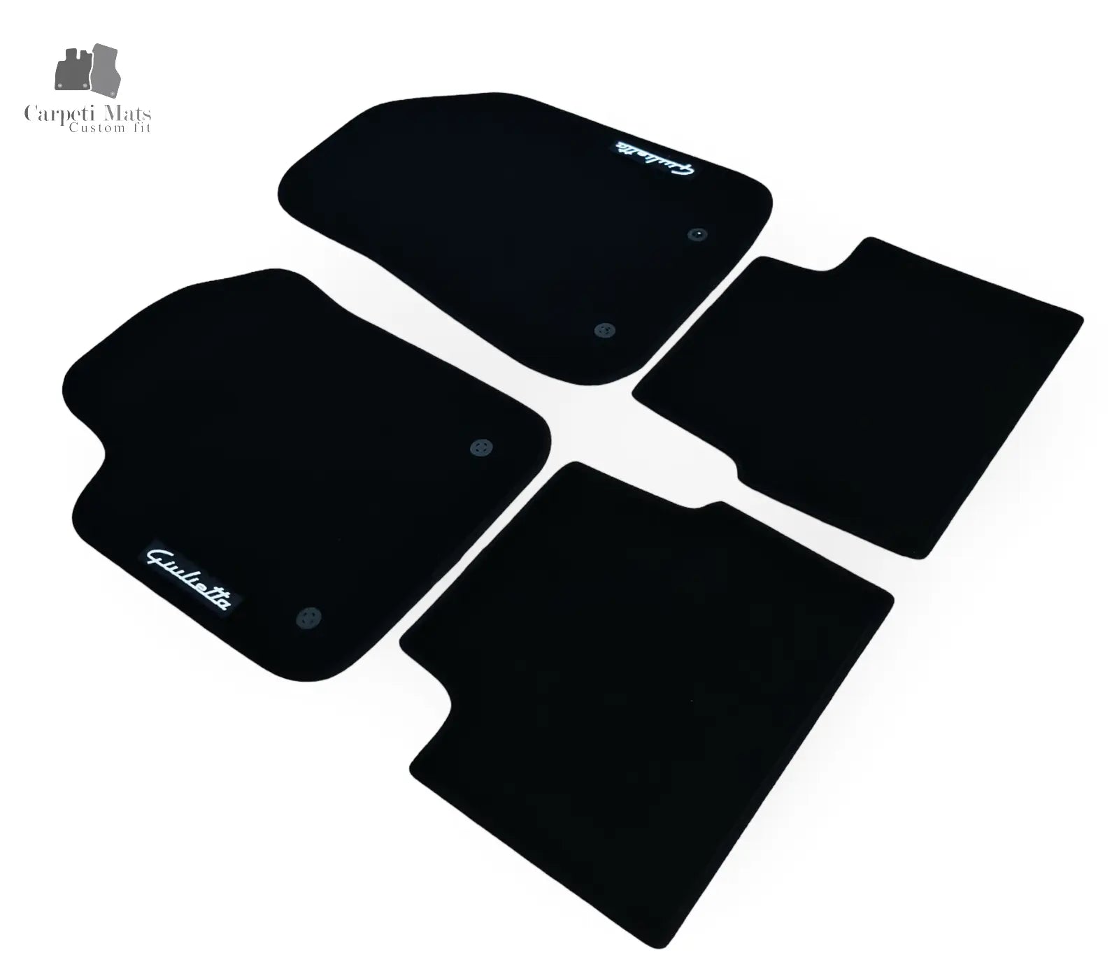 Carpet Car Floor Mats Velour for Alfa Romeo Giulietta 2010-> logo