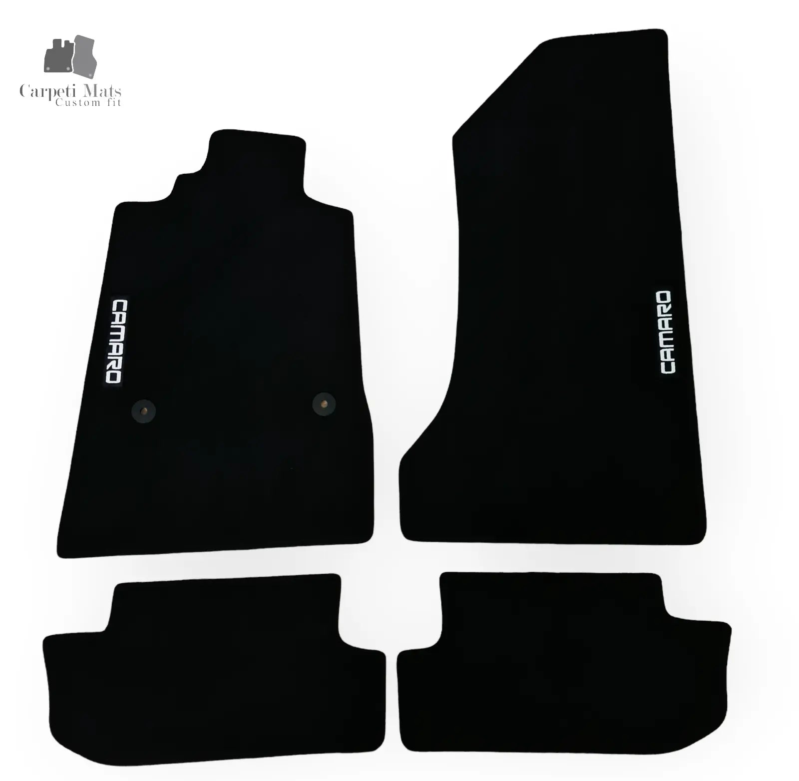 Carpet Car Floor Mats Velour for Chevrolet Camaro 2015-> logo