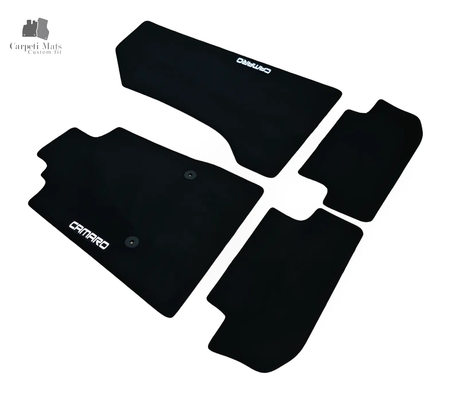 Carpet Car Floor Mats Velour for Chevrolet Camaro 2015-> logo