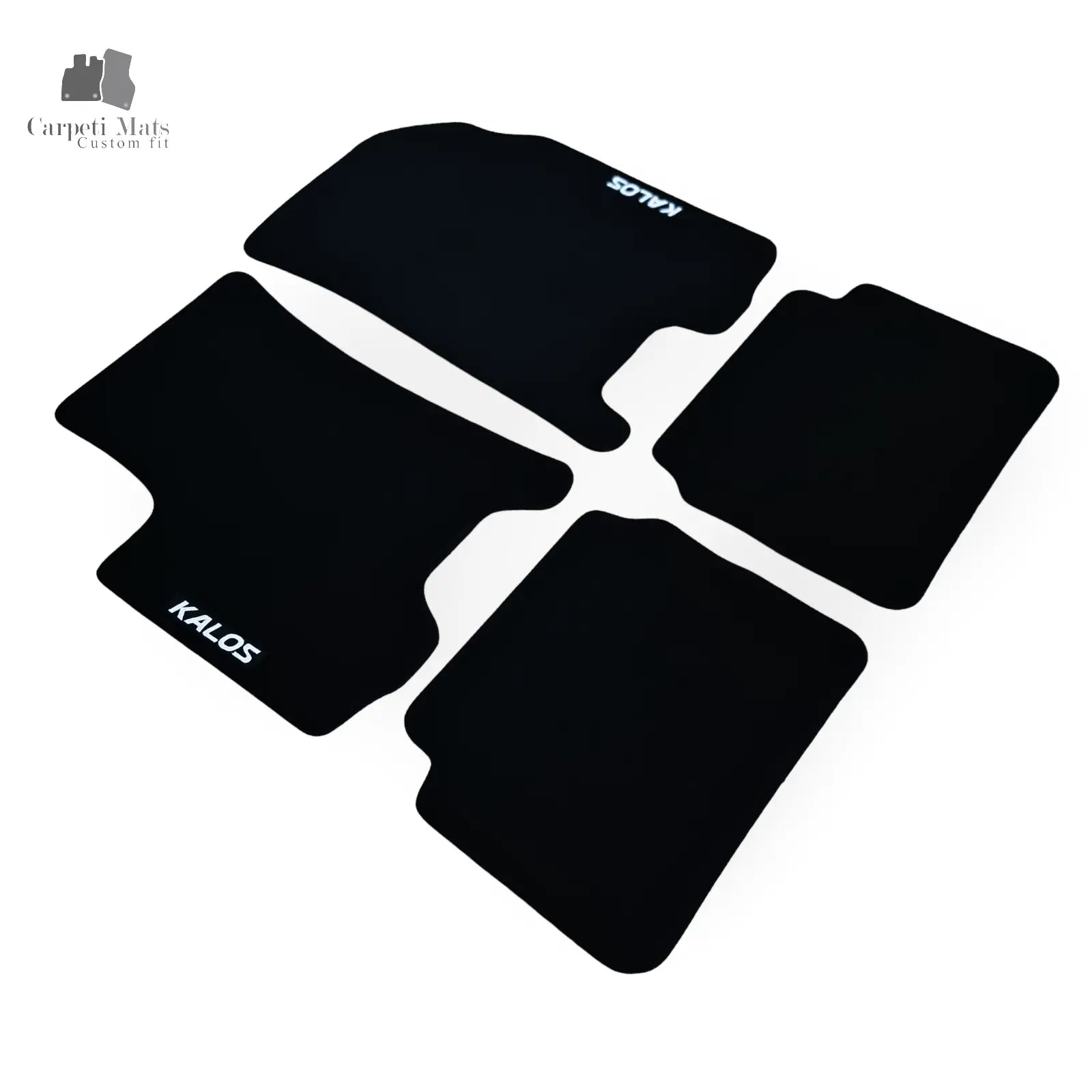 Carpet Car Floor Mats Velour for Chevrolet Kalos 2002-2011-logo Car Floor Mats Velour CarpetiMats