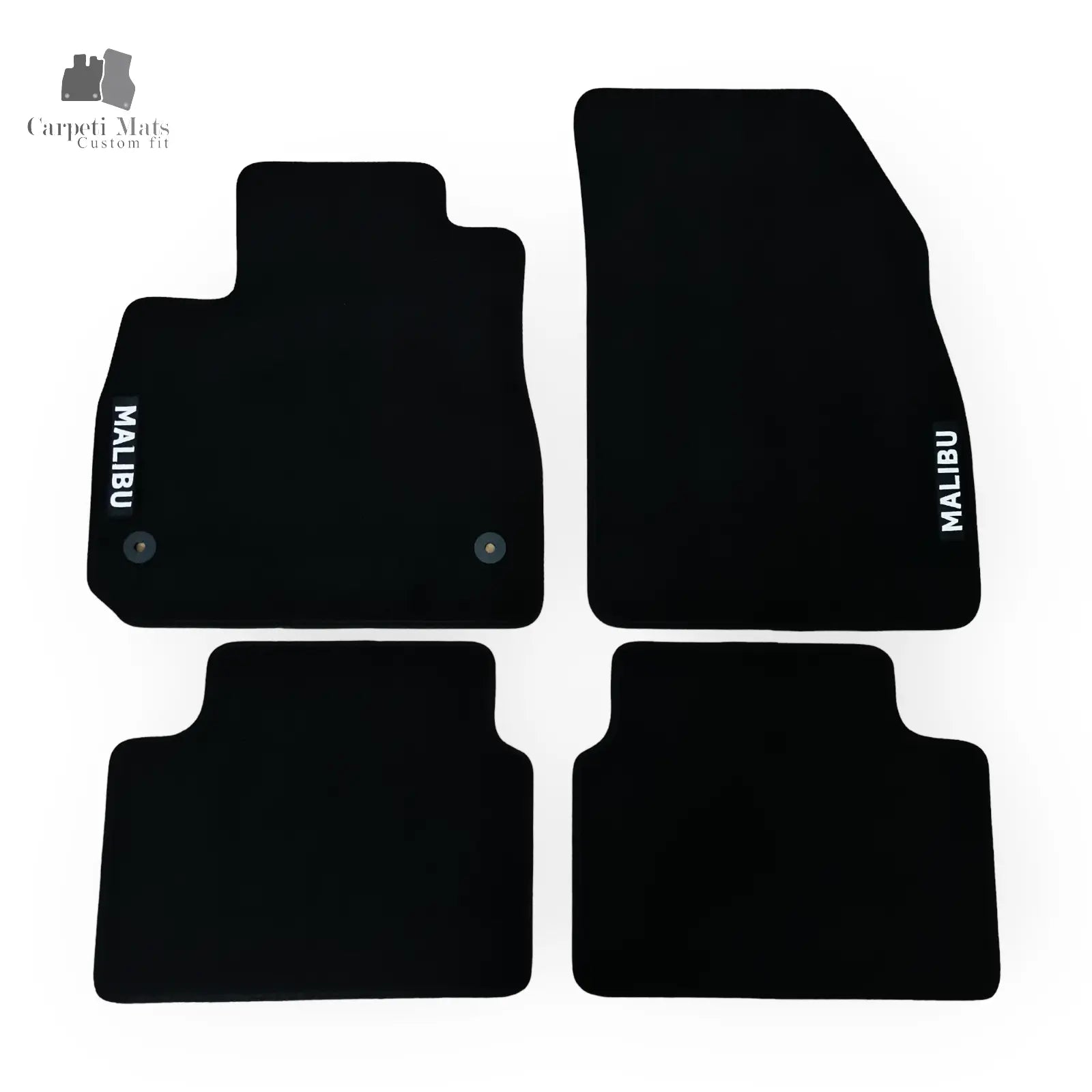 Carpet Car Floor Mats Velour for Chevrolet Malibu 2016-2023-logo Car Floor Mats Velour CarpetiMats