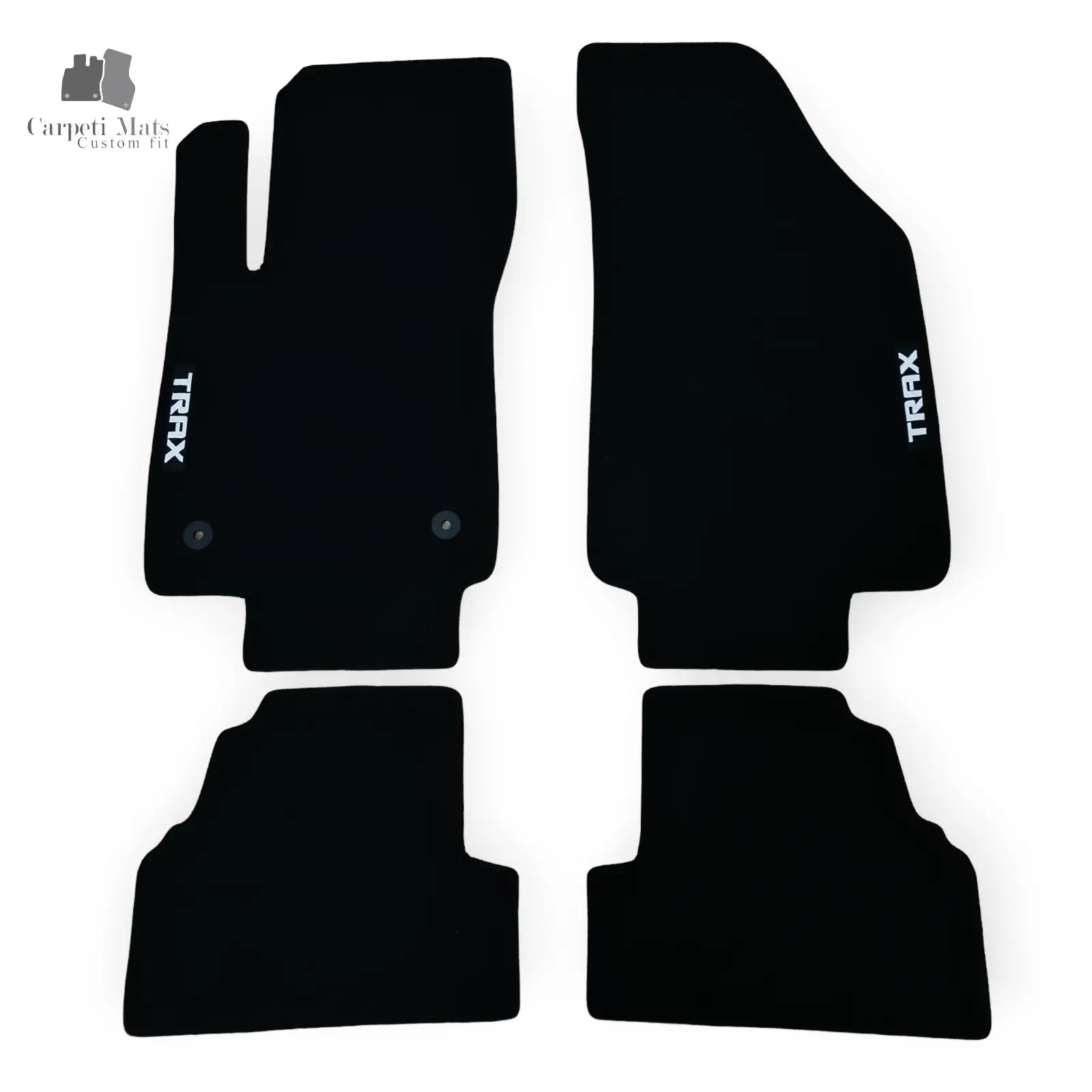 Carpet Car Floor Mats Velour for Chevrolet Trax 12.2012-03.2020 logo