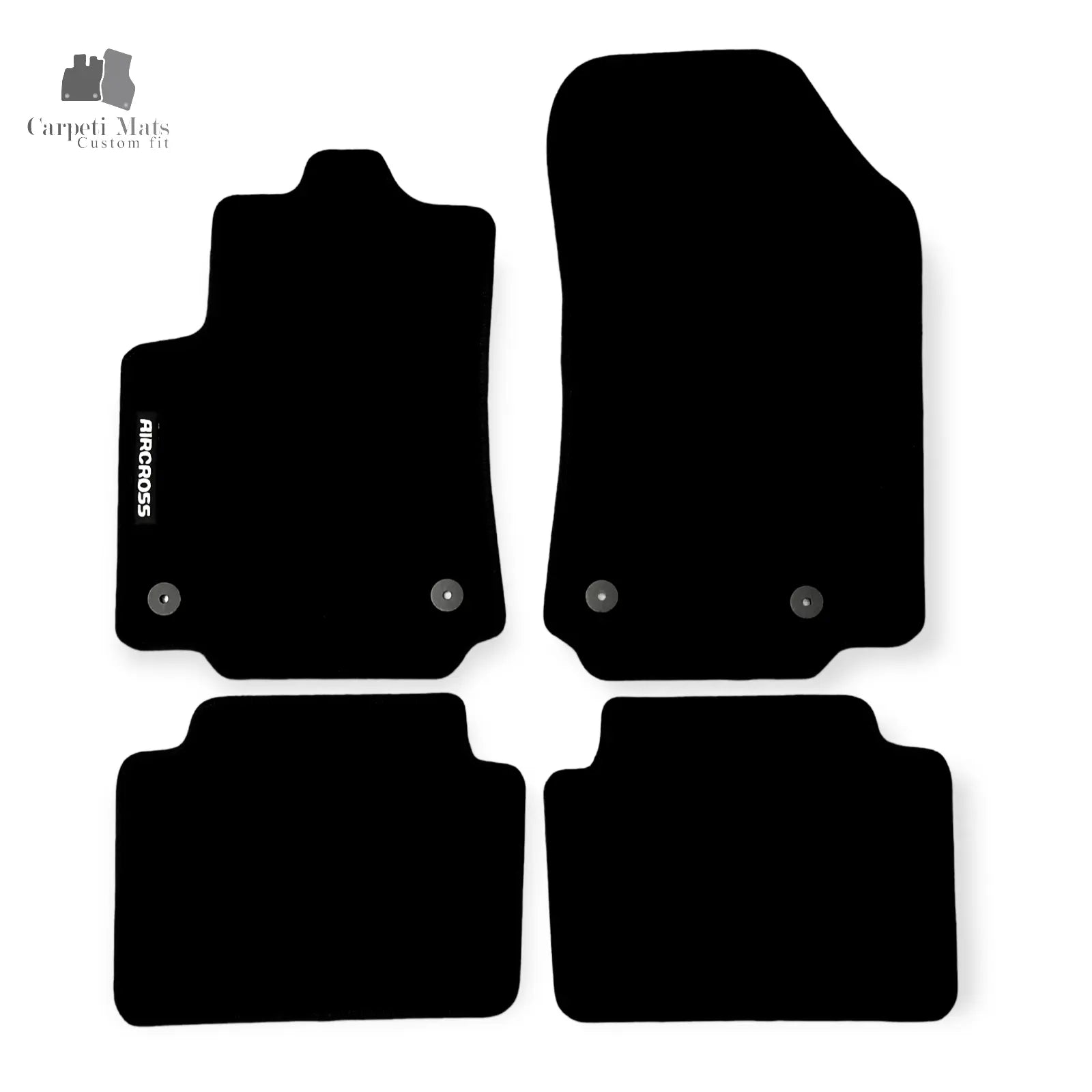 Carpet Car Floor Mats Velour for Citroen C3 Aircross 2017-> logo Car Floor Mats Velour CarpetiMats